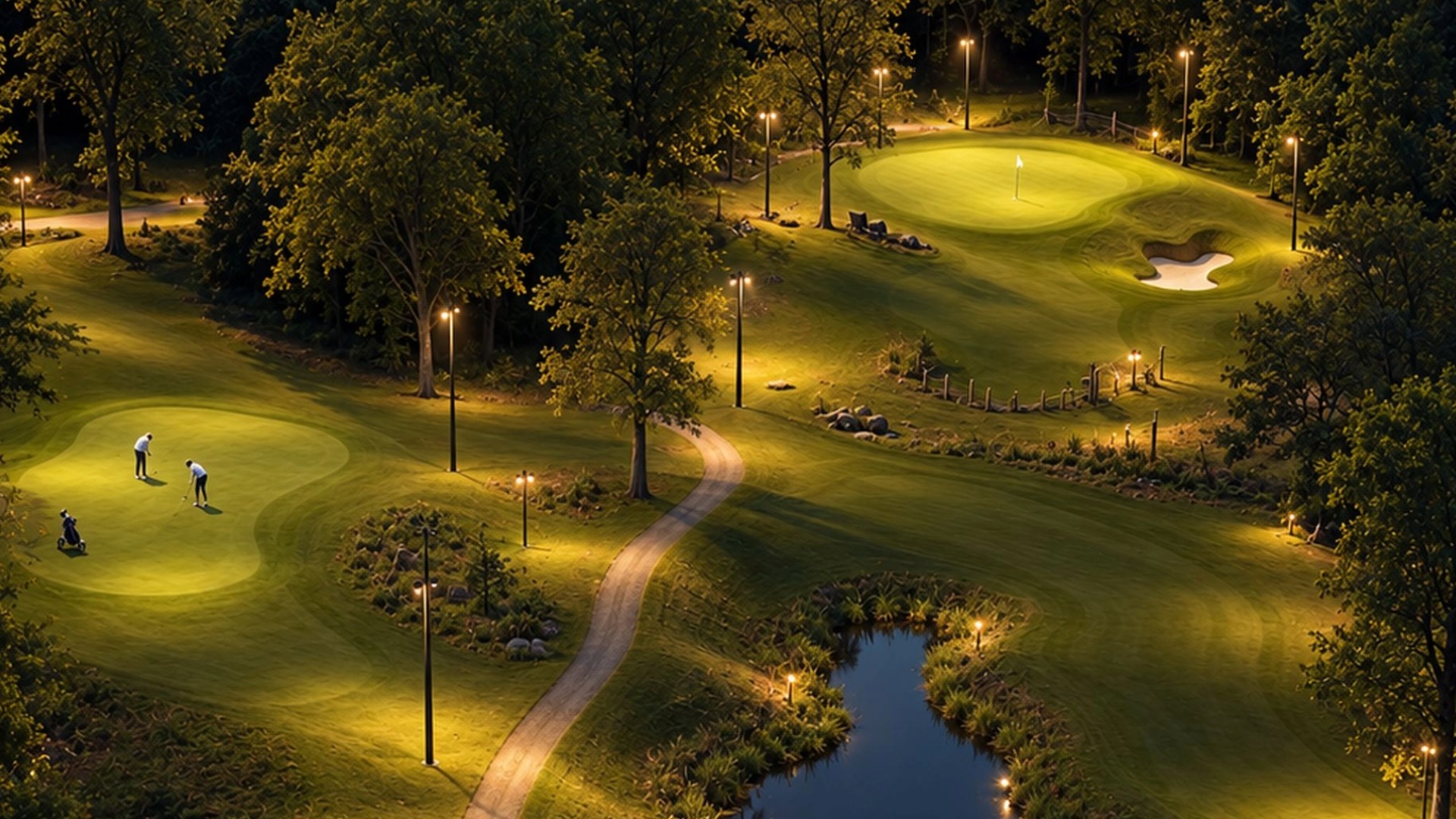 Golfbelysning En ojämn belysning som ger smart resultat
